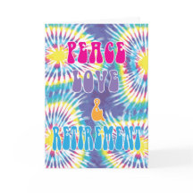 Fredsfärgen Kärlek och Pension Hippie Tie Dye