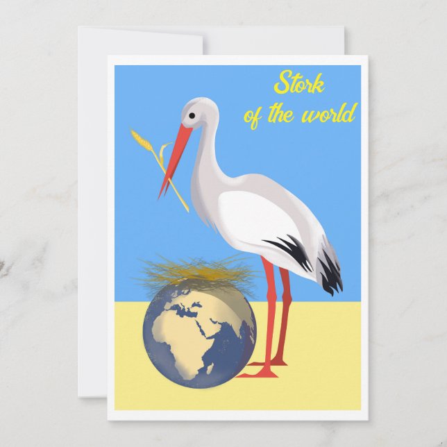 Fredsfärgning i "blå gult" Ukraina Inbjudningar (Framsida)