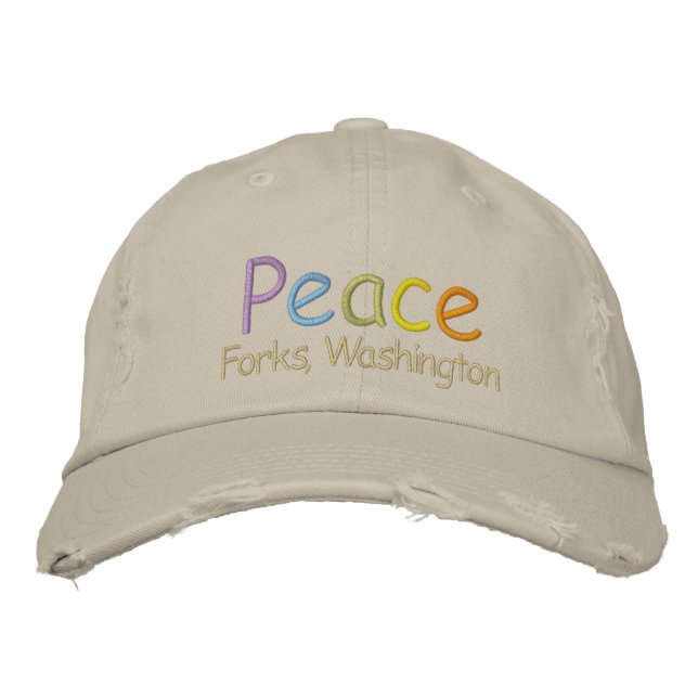 Fredsforum, Washington Hat Broderad Keps (Framsida)