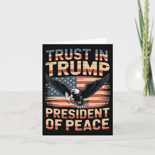 Fredsförvaltningens ordförande i trump 2 kort (Framsida)