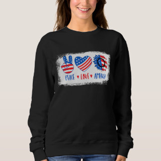 Fredsfreden i Kärlek Amerika 4:e juli Solrosamerik T Shirt