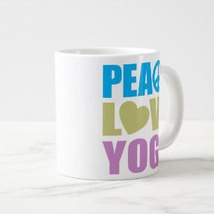 Fredsfreden Kärlek Yoga Jumbo Mugg