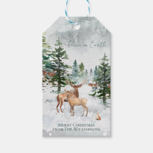 Fredsfreden på jorden Jul Presentetikett