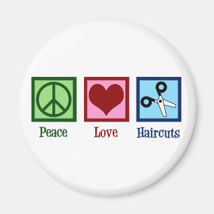 Fredsfreds-Kärlek Haircuts Magnet