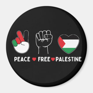 Fredsfrihet för palestinier i kärlek, frihet för p magnet