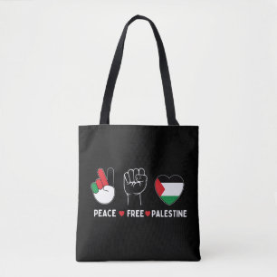 Fredsfrihet för palestinier i kärlek, frihet för p tygkasse