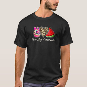 Fredsfrukten Kärlek Watermelon Lycklig Watermelon T Shirt
