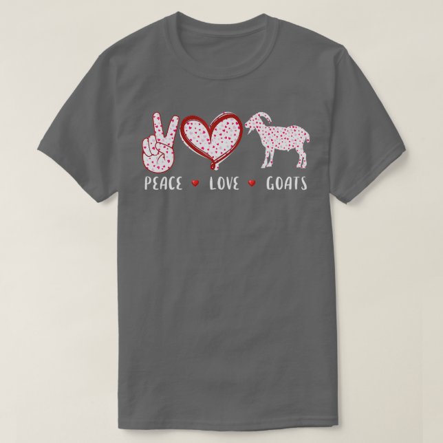fredsgetter i kärlek för manar kvinnor ger getdjur t shirt (Design framsida)