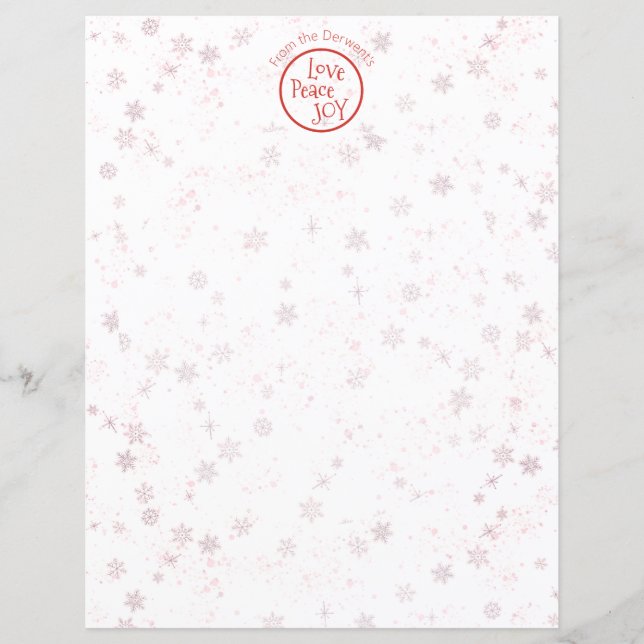 Fredsglädjen Helgdag i Brev Kärlek i jul (Framsida)