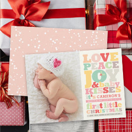 Fredsglädjen Kärlek och Baby Kisses Brev Julkort