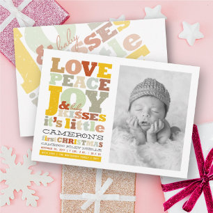 Fredsglädjen Kärlek och Baby Kisses Brev Julkort