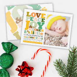 Fredsglädjen Kärlek och Baby Kisses Brev Julkort