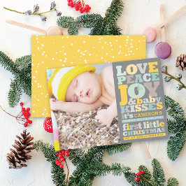 Fredsglädjen Kärlek och Baby Kisses Brev Julkort