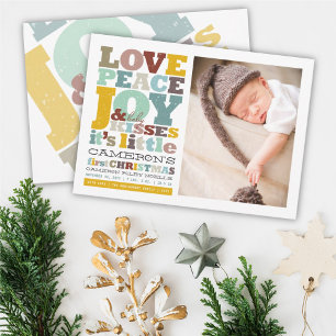 Fredsglädjen Kärlek och Baby Kisses Brev Julkort