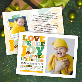 Fredsglädjen Kärlek och Baby Kisses Brev Julkort