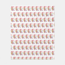 fredsgrädden i kärlek och glass fleecefilt