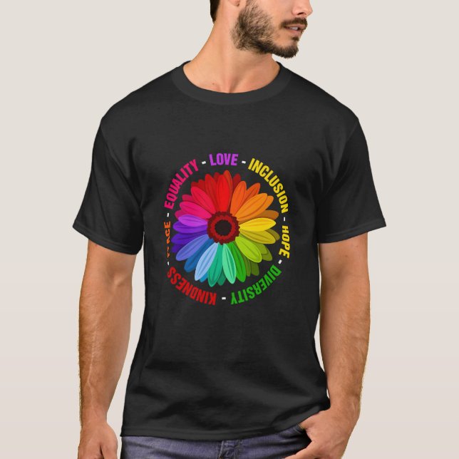 Fredsjämlikhet i Kärlek omfattar hoppdykare för vä T Shirt (Framsida)
