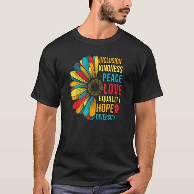Fredsjämlikhet i Kärlek omfattar hoppdykare för vä T Shirt (Framsida)
