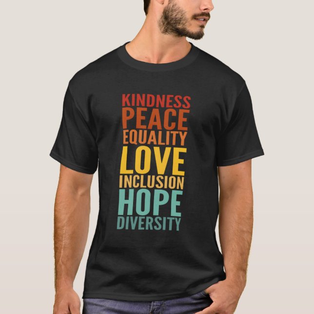 Fredsjämlikhet i Kärlek omfattar hoppdykare för vä T Shirt (Framsida)