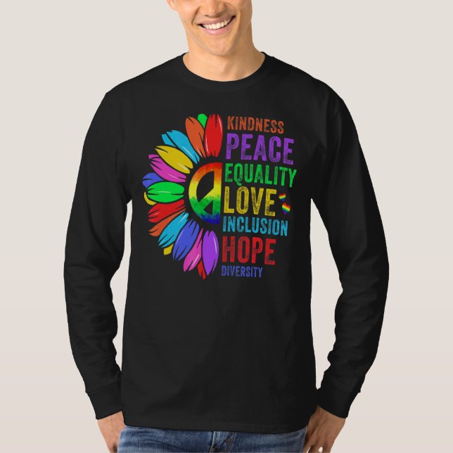 Fredsjämlikhet i Kärlek omfattar hoppdykare för vä T Shirt (Framsida)