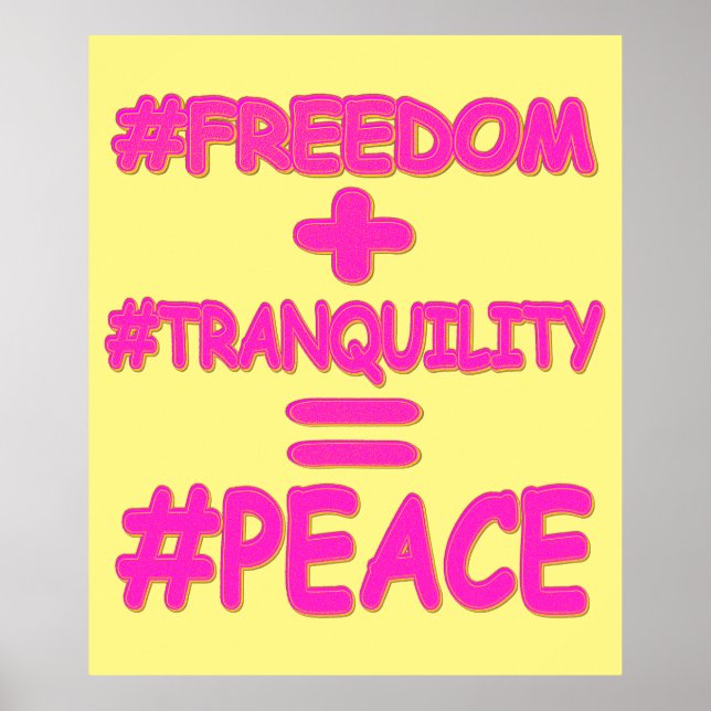 "FREDSJÄMSTÄLLNING", ruttutformning. Köp nu Poster (Framsidan)