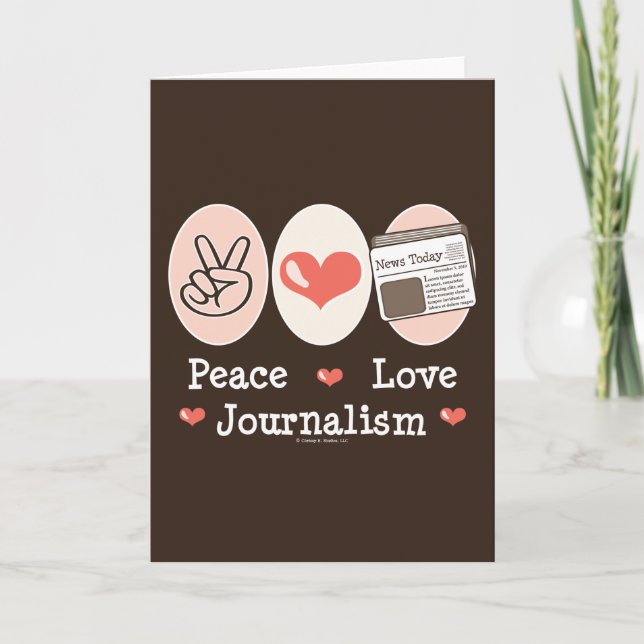 Fredsjournalistik i Kärlek Kort (Framsida)
