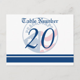 Fredskåren Bröllop Bord Nimber-vykort Vykort