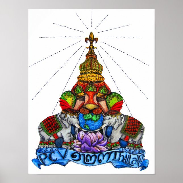 Fredskåren Volunteer - Thailand Poster (Framsidan)