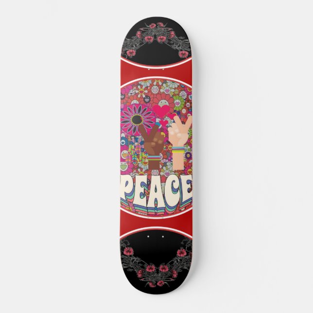 Fredskateboard Mini Skateboard Bräda 18,5 Cm (Framsida)