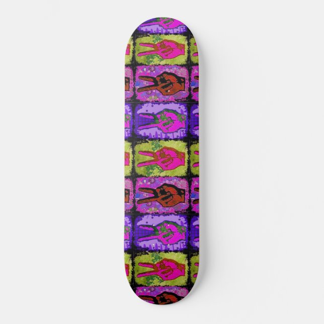 Fredskateboard Mini Skateboard Bräda 18,5 Cm (Framsida)
