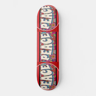Fredskateboard Mini Skateboard Bräda 18,5 Cm