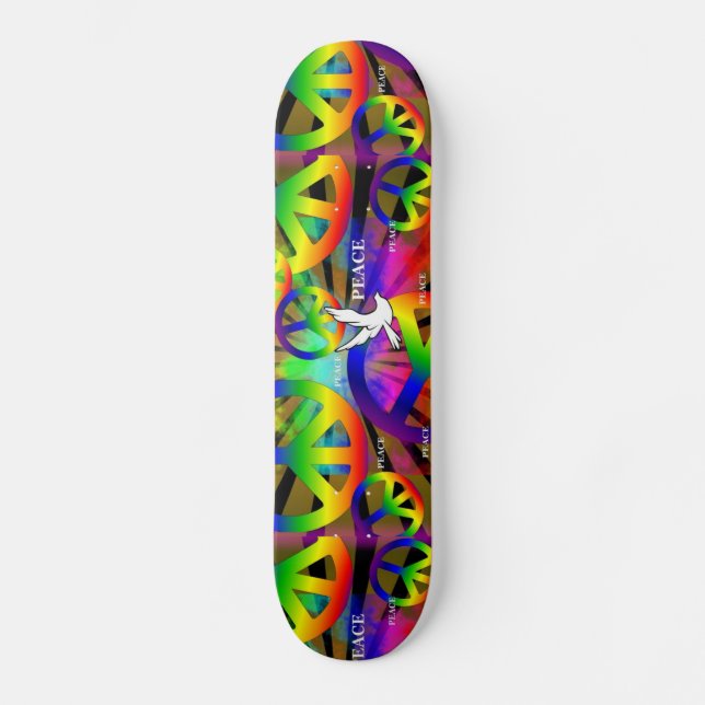 Fredskateboard Mini Skateboard Bräda 18,5 Cm (Framsida)