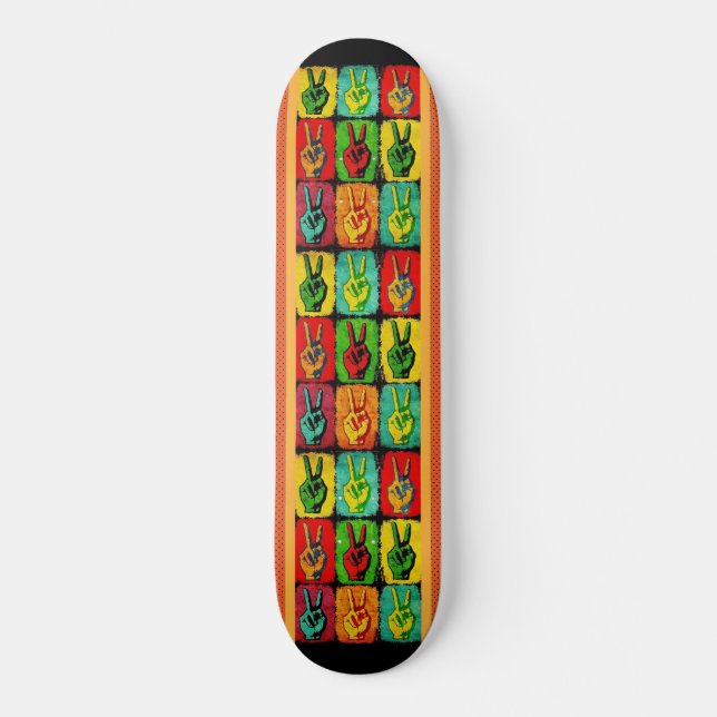 Fredskateboard Mini Skateboard Bräda 18,5 Cm (Framsida)