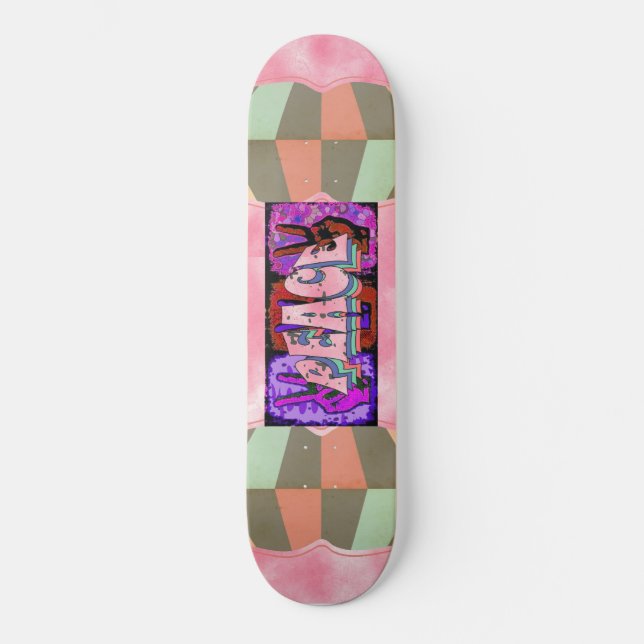 Fredskateboard Mini Skateboard Bräda 18,5 Cm (Framsida)
