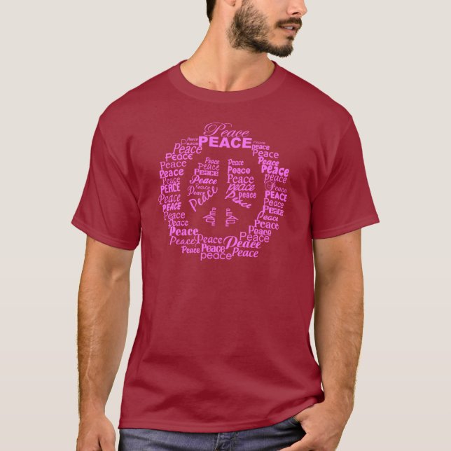 Fredskjorta - välj stil & färg t shirt (Framsida)