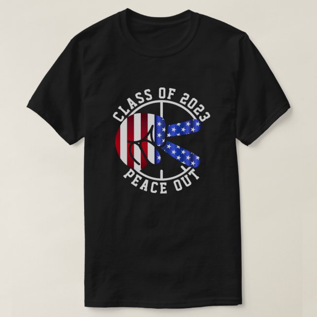 Fredsklassen Studenten Student 2025 Black T Shirt (Design framsida)