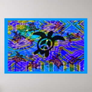 Fredsköldpadda Poster