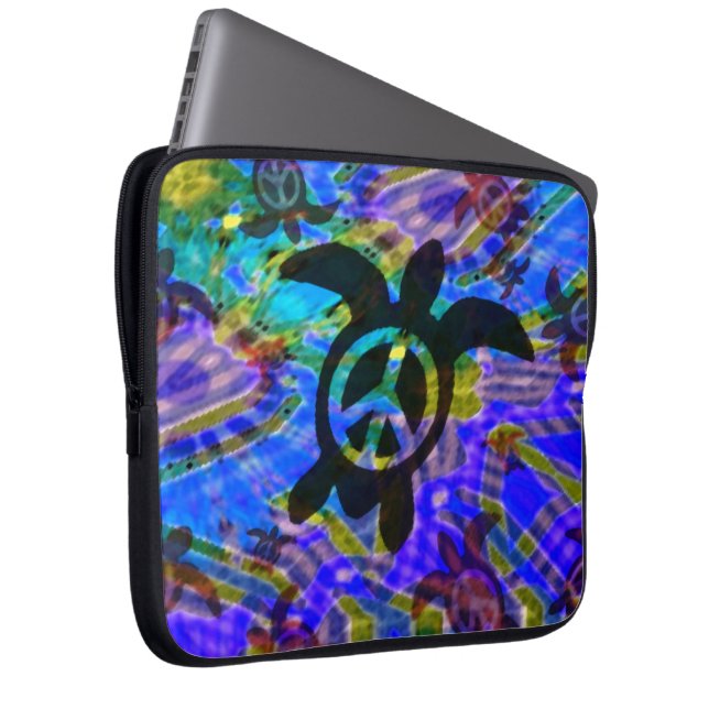 Fredsköldpaddalaptop sleeve (Framsidan Höger)