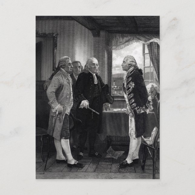 Fredskonferensen om Staten Island Vykort (Framsida)