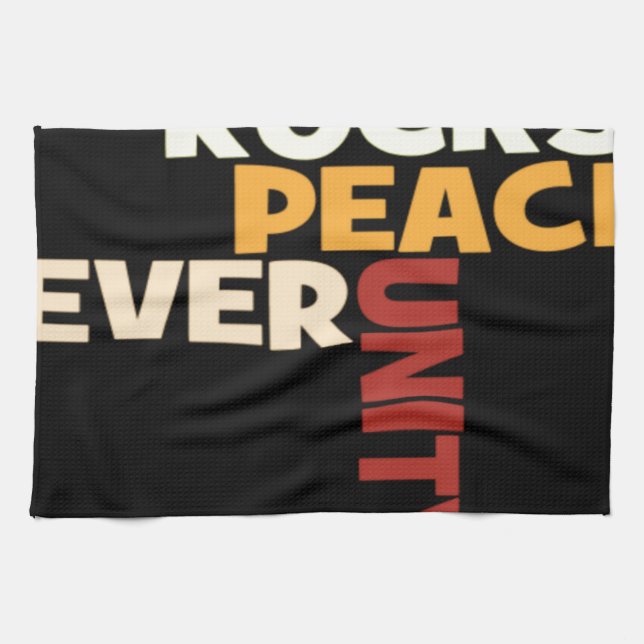 Fredskonst 2014 i Kärlek Sten Kökshandduk (Horisontell)