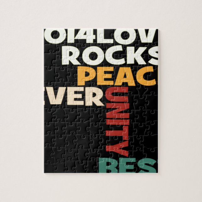 Fredskonst 2014 i Kärlek Sten Pussel (Vertikal)