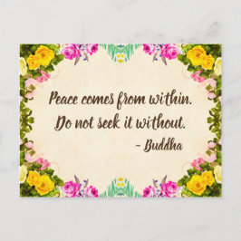 Fredskort - buddhaoffert vykort