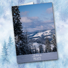 Fredskorten Scenia Winter Mountain Hälsningskort