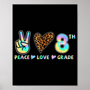 Fredslärare Kärlek 8:e Klass Squad Back to school Poster