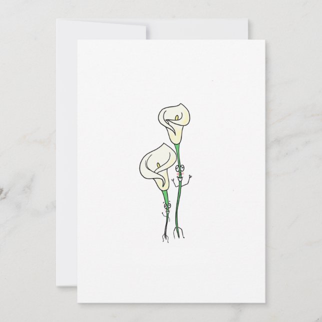 fredsliljor, söt blomma tema inbjudningar (Framsida)