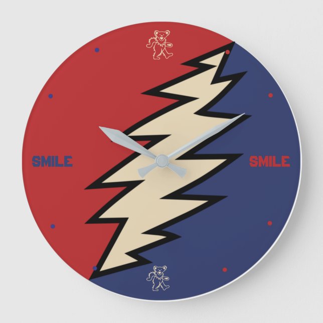 Fredslingklocka för akrylvägg  stor klocka (Framsida)