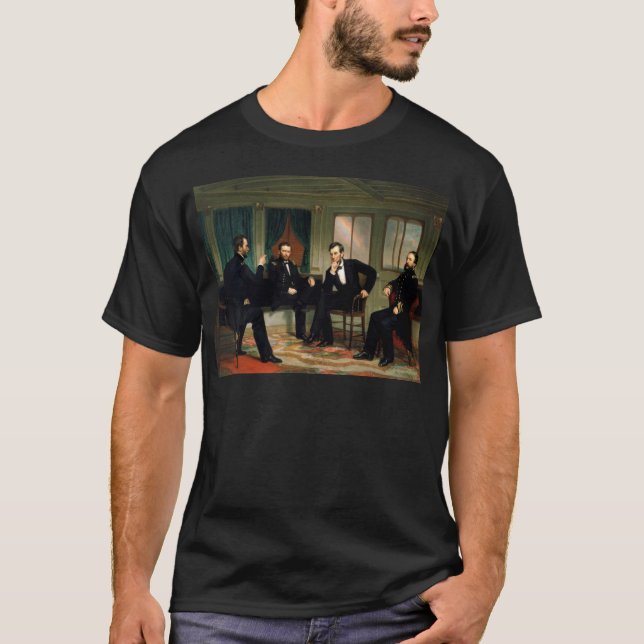 Fredsmäklarna av George Peter Alexander Healy Tee (Framsida)