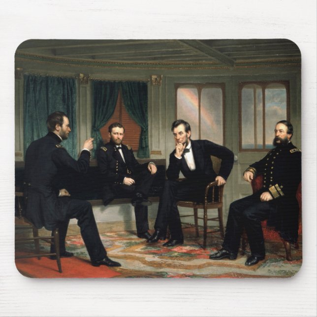Fredsmäklarna med Abraham Lincoln Musmatta (Framsidan)