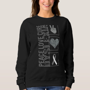 Fredsmålaren Kärlek Dyslexia Awareness Ribbon Warr T Shirt