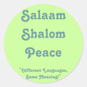 Fredsmärkning Runt Klistermärke